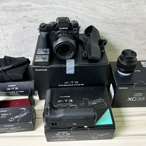 후지필름 X-T3 + XF18-55 + XC35 외 정품 액세서리 풀세트 일괄 판매