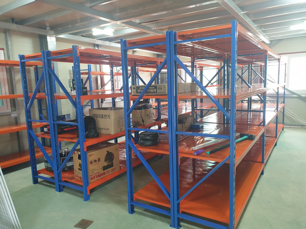 철제선반 창고랙 진열용랙 창고용랙 매장랙 고릴라랙 무볼트 선반 앵글 이미지
