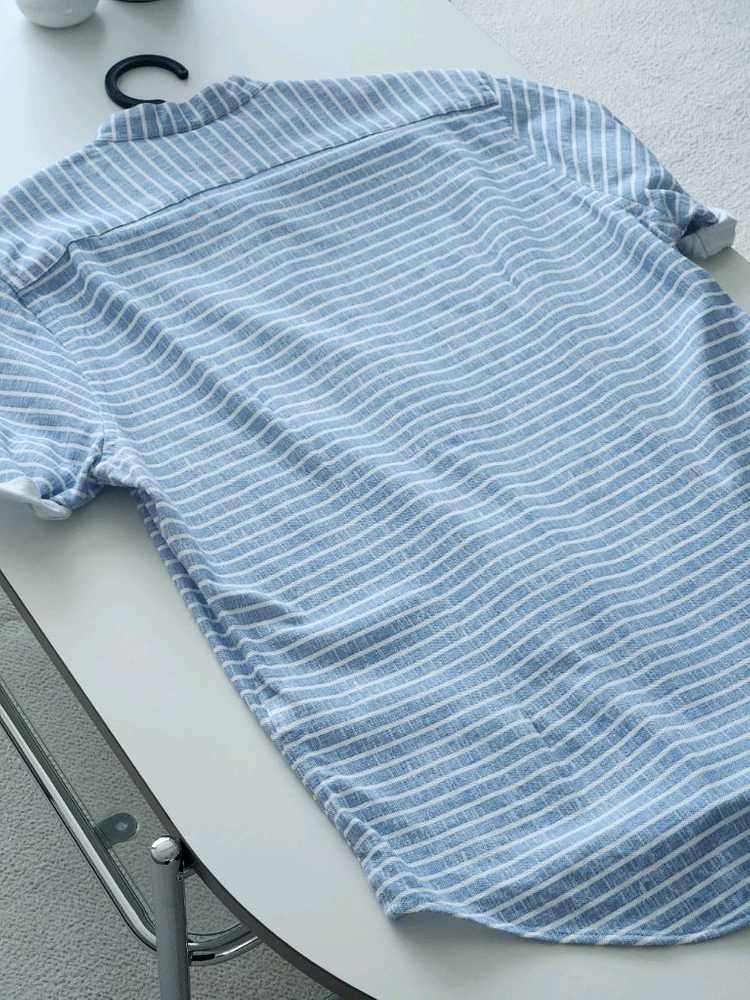 ZARA MAN 자라남성 슬림핏 스트라이프 셔츠 남방 이미지