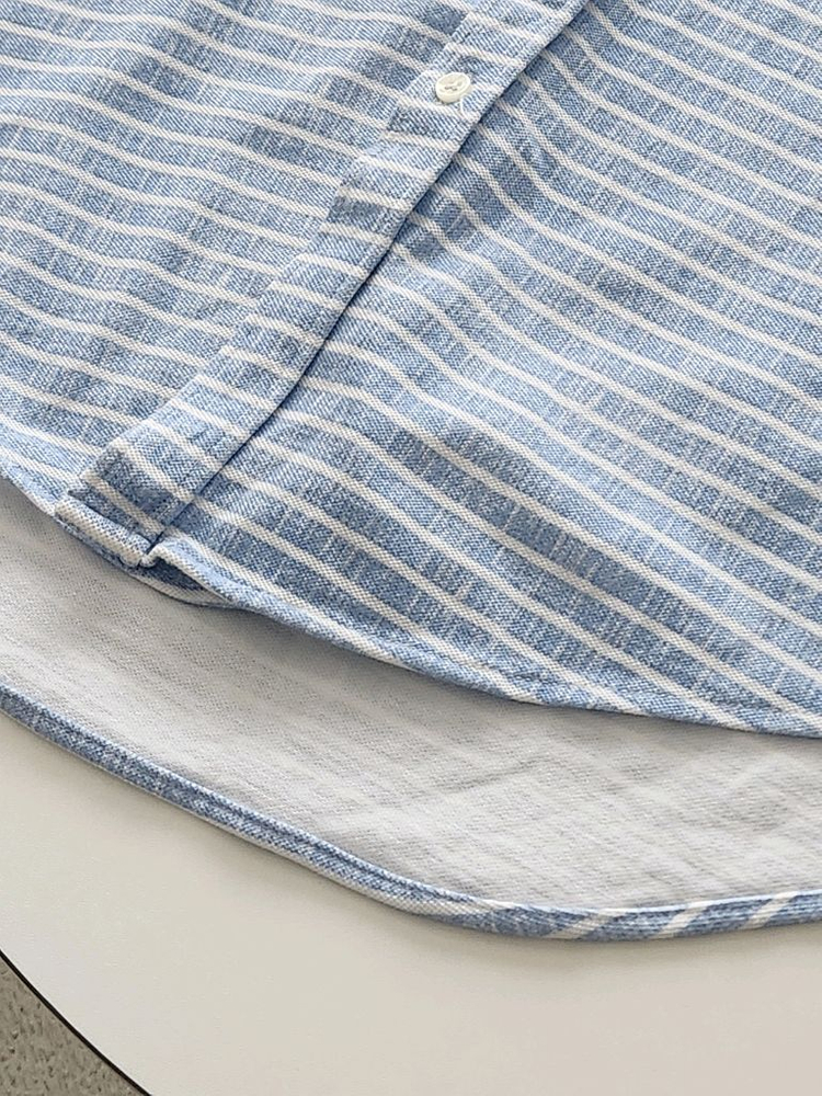ZARA MAN 자라남성 슬림핏 스트라이프 셔츠 남방 이미지