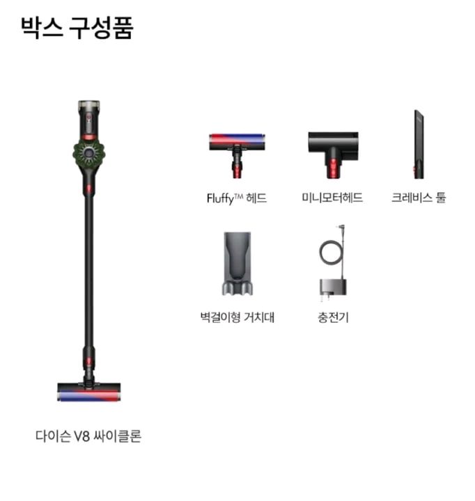 다이슨 V8 싸이클론 무선청소기 새상품 이미지