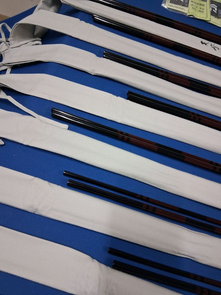 다이와 천봉 소우누리 8척ㅡ18척 11대 전세트 보증서 마개 천집 신품급 내림중층 낚시대 이미지