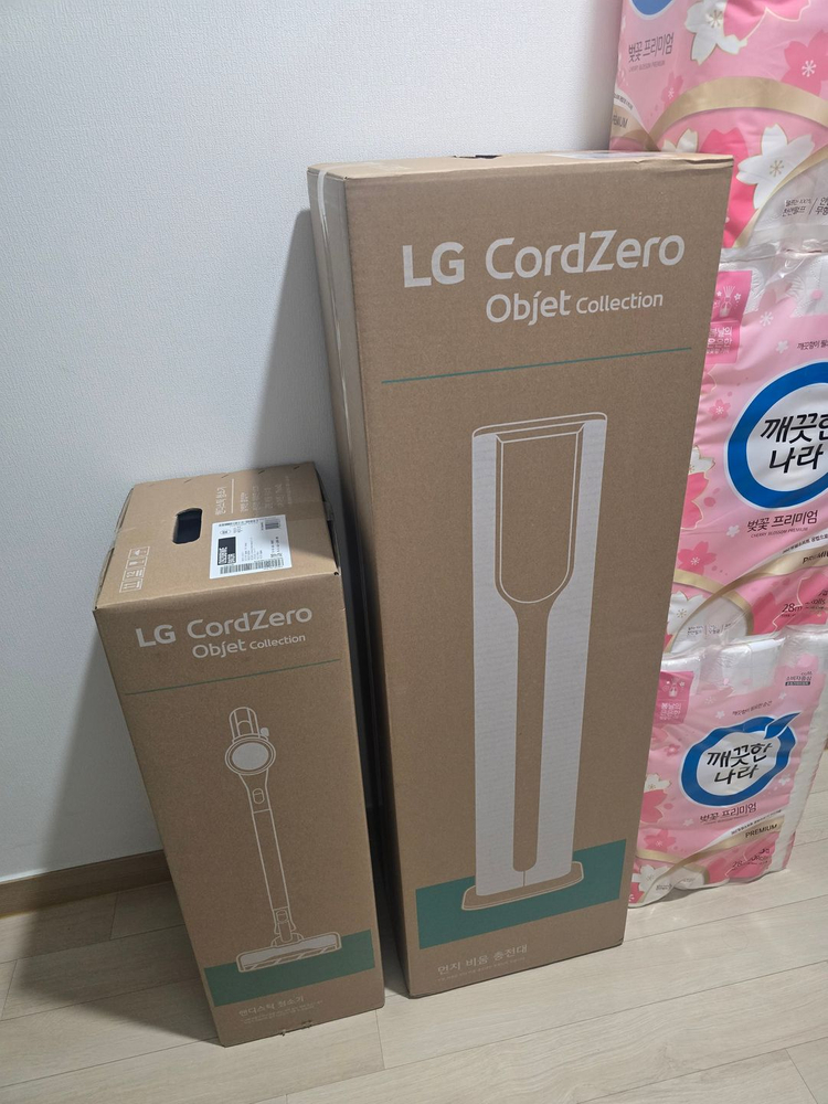 LG 코드제로 A9S 무선청소기 + 오브제컬렉션 세트 (920BWE BKOR) 박스 미개봉 신제품 이미지