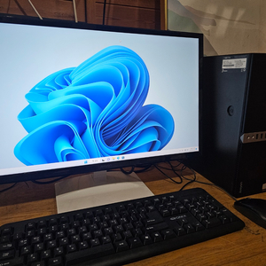 사무용 주현테크 컴퓨터 24인치 모니터 셋트 판매 이미지