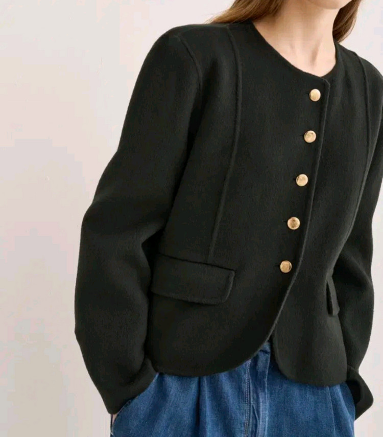 한섬 sjsj 캐시미어블렌드 자켓 코트 이미지