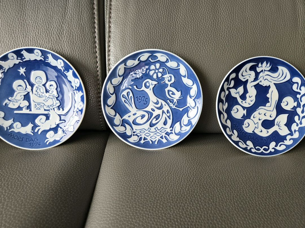 앤틱 빈티지 로얄코펜하겐 마덜스데이 접시 12종 풀세트 이미지