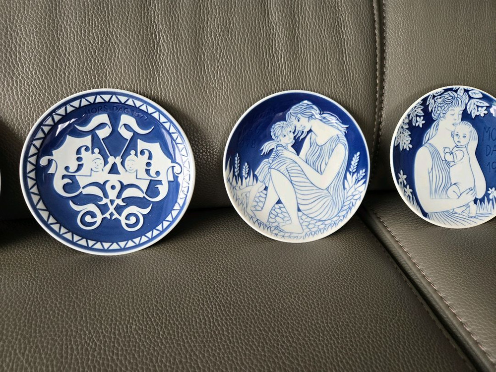 앤틱 빈티지 로얄코펜하겐 마덜스데이 접시 12종 풀세트 이미지