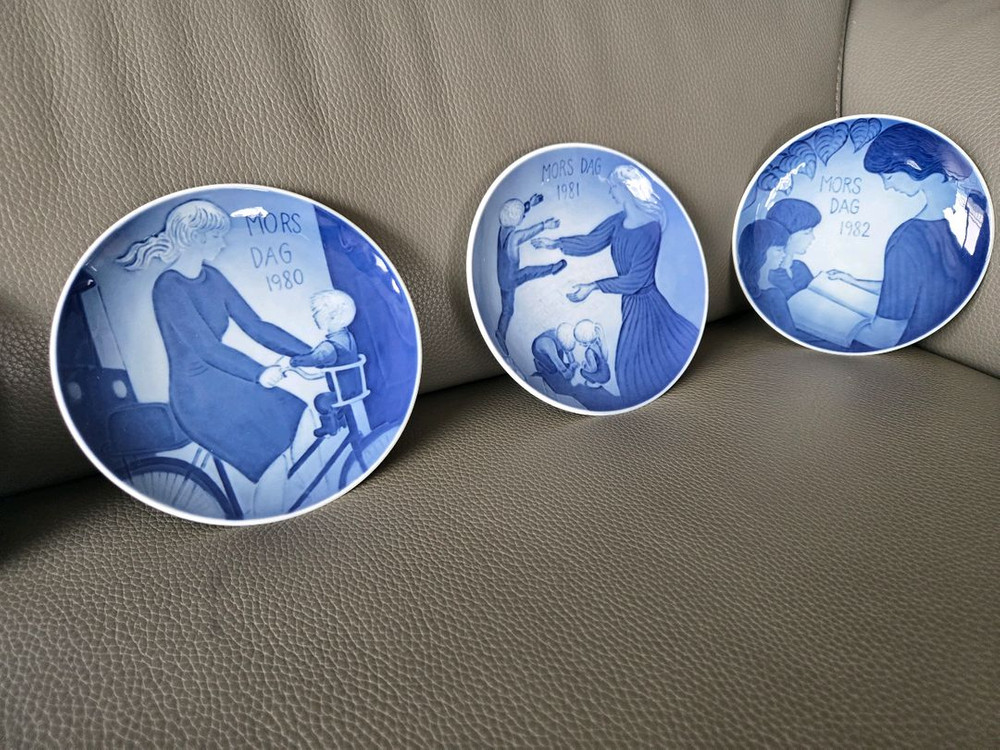 앤틱 빈티지 로얄코펜하겐 마덜스데이 접시 12종 풀세트 이미지