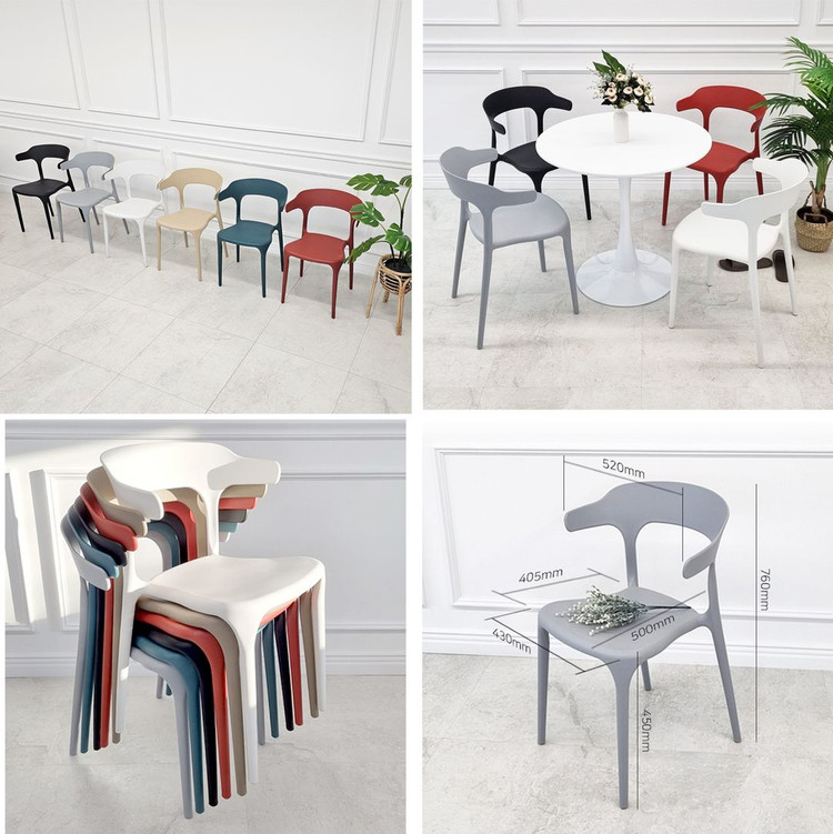 (( 미개봉 새상품 여러가지 )) 사출의자, 플라스틱의자, 저렴한 가성비 의자, 업소용의자, 카페의자, 식탁의자 이미지