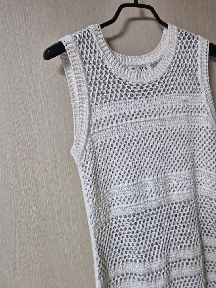 (23년) 타임 TIME 니트원피드 펀칭 민소매드레스 이미지