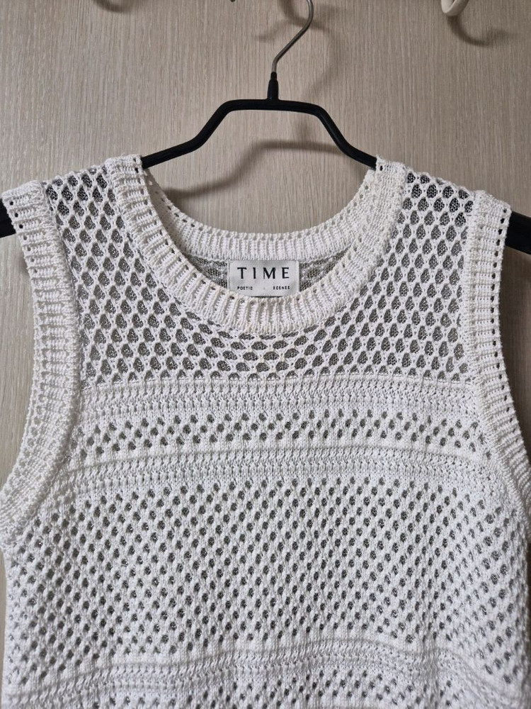 (23년) 타임 TIME 니트원피드 펀칭 민소매드레스 이미지