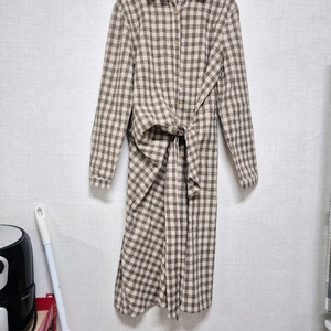 체크 롱원피스 이미지