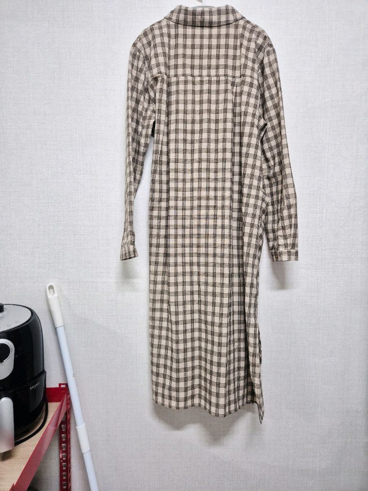 체크 롱원피스 이미지