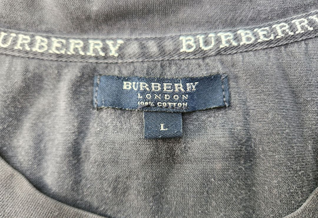 [좋습니다 남성용] 버버리 빈티지 스타일 반팔 티셔츠 L 사이즈 루이비통 샤넬 구찌 펜디 프라다 아미리 디올 발망 이미지