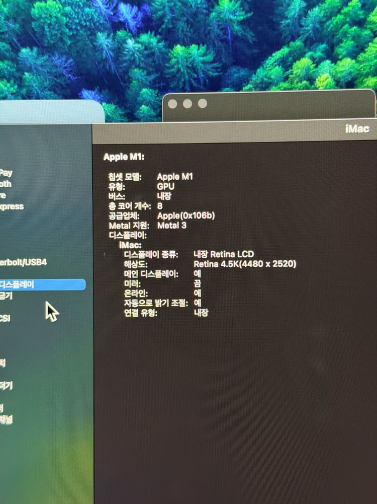 M1 아이맥 16g 1TB 블루 S급 이미지
