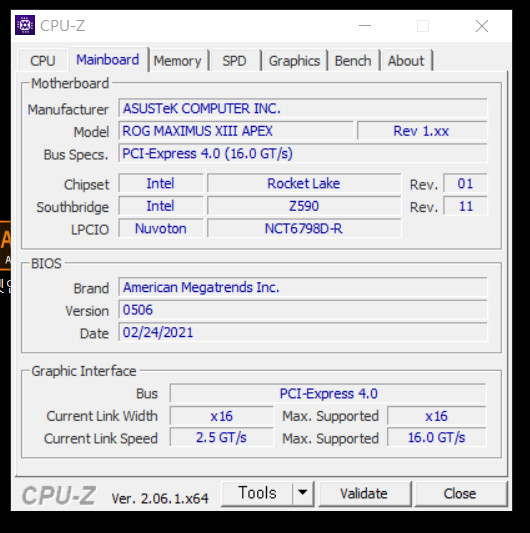 인텔11700k rtx3070ti asus z590 막시무스 아펙스3 삼성ddr4 32gb(16gb×2) 이미지