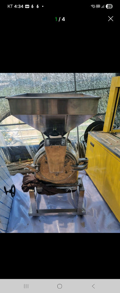 식품장비 팝니다.분말충진기, 오거이송기, 분식/습식분쇄기, 당의기, 원적외선 건조기, 고점도 충진기, 밴딩기 등 이미지