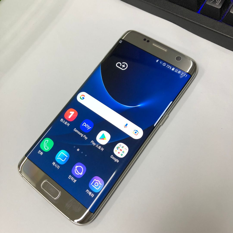 갤럭시S7 엣지 32GB 실버 중고폰 세컨폰 서브폰 자녀폰 어르신폰 효도폰 210940 이미지