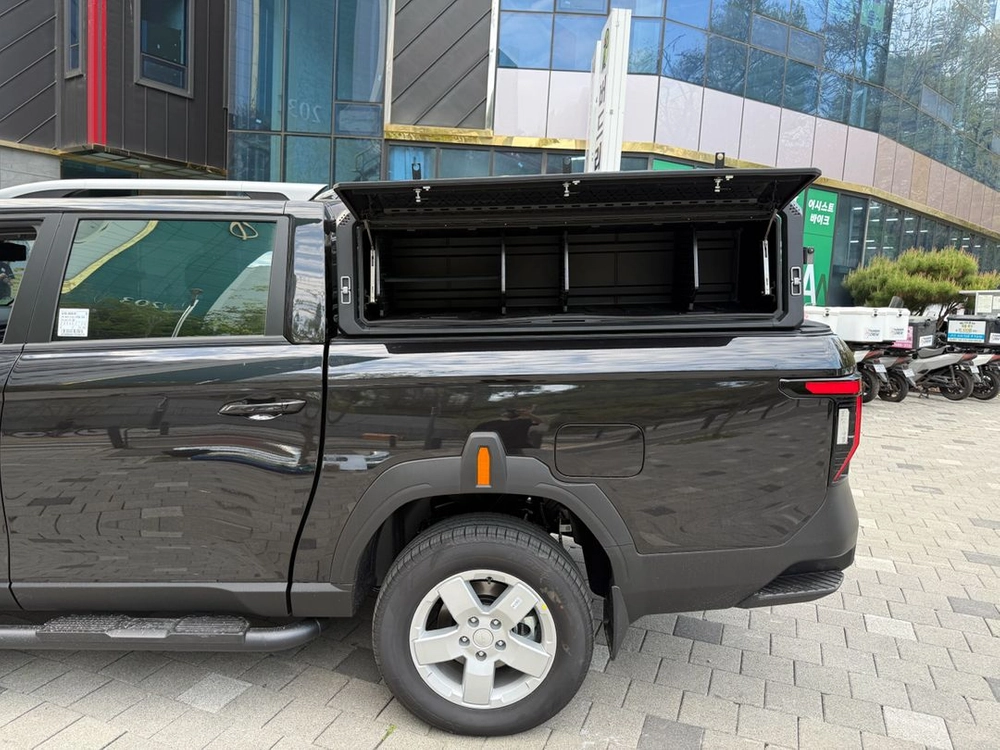 무쏘 q300 적재함 카고랙 롤바 이미지