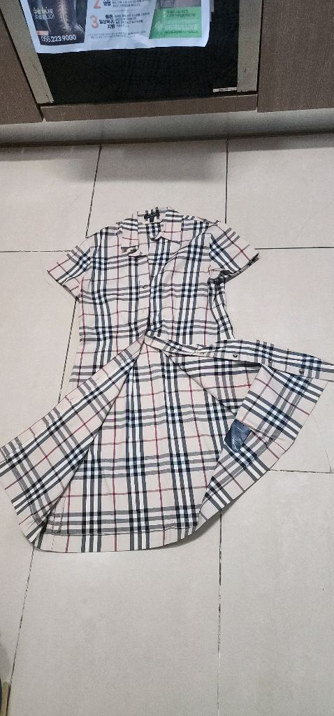 버버리 체크 반팔원피스 66 이미지