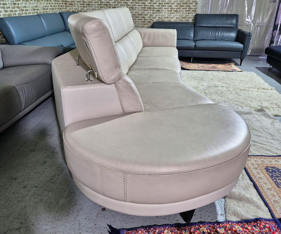 이태리 천연 통가죽 6인 소파쇼파(헤드레스트기능)서울경기근거리 무료배송 이미지