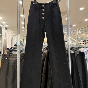 오브제 블랙 데님팬츠 이미지