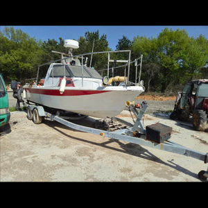 낚시보트 트레일러 세트 스즈키140마력 선외기엔진 이미지