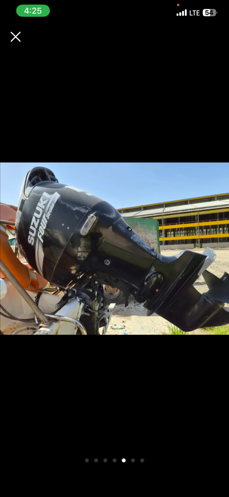 낚시보트 트레일러 세트 스즈키140마력 선외기엔진 이미지