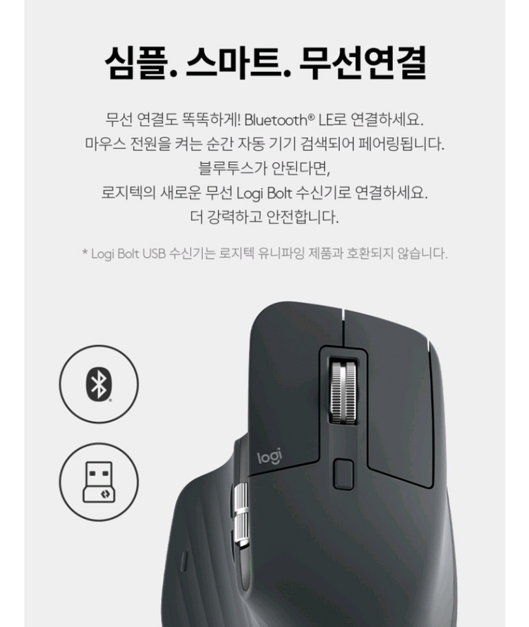 (새상풍)로지텍 MX Master 3S 마우스 이미지
