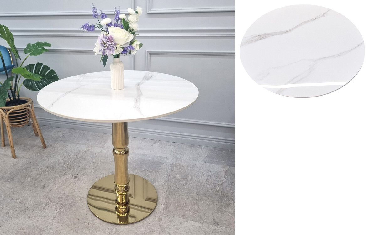 (( 미개봉 새상품 )) 원형 화이트 테이블, 원형 세라믹 테이블, 세라믹식탁 여러가지, 원형식탁, 골드 원형테이블 이미지