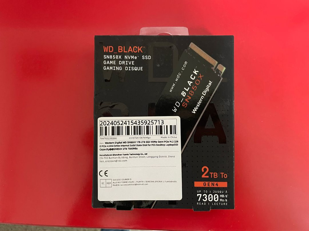 WD BLACK SN850X 2tb M.2 SSD + 썬더볼트 USB4.0 인클로저 이미지