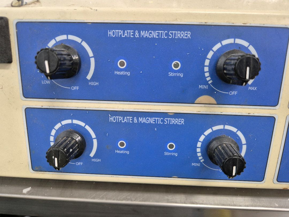 실험실/캔들/비누/ 핫플레이트 스틸러 4구 다용도 자석 교반기 이미지