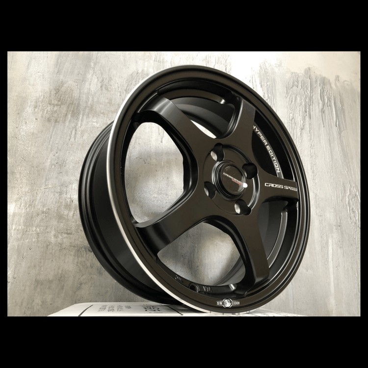 크로스스피드 CR-5 신품 15인치 매트블랙 휠 판매 합니다. 모닝 레이 스파크 큐브 캐스퍼 베뉴 이미지