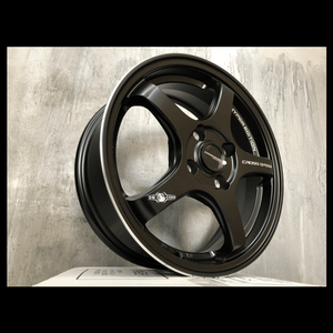 크로스스피드 CR-5 신품 15인치 매트블랙 휠 판매 합니다. 모닝 레이 스파크 큐브 캐스퍼 베뉴 이미지