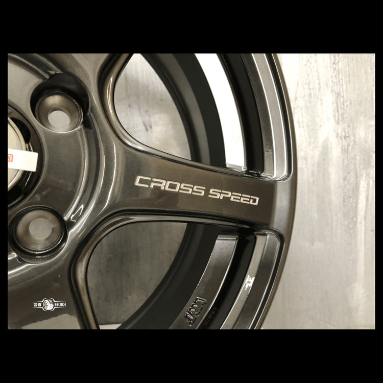 크로스스피드 RS6 15인치 신품 하이퍼블랙 휠 판매. 레이 모닝 스파크 큐브 캐스퍼 베뉴 프라이드 이미지