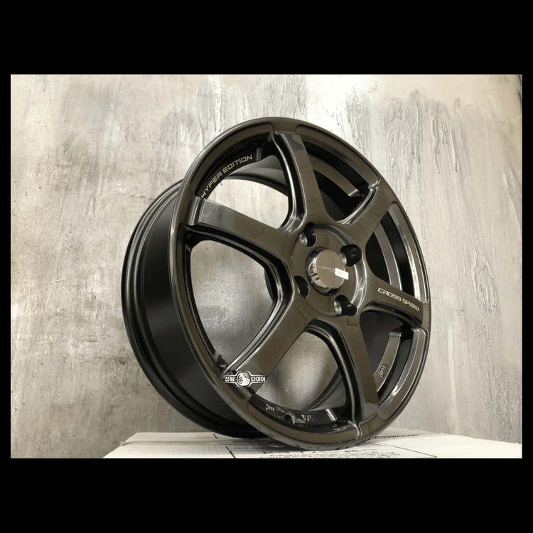 크로스스피드 RS6 15인치 신품 하이퍼블랙 휠 판매. 레이 모닝 스파크 큐브 캐스퍼 베뉴 프라이드 이미지