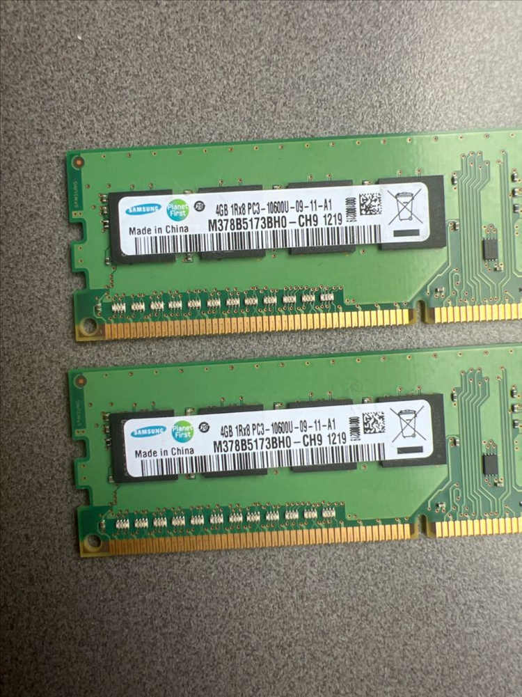 DDR3 4GB 메모리 2개 세트 이미지