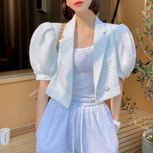 (파미아베크) 민트 크롭 쟈켓 이미지