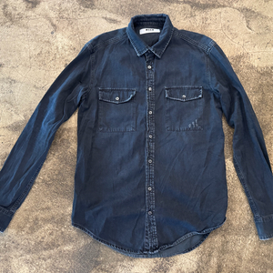 MSGM 블랙 데님 셔츠 이미지