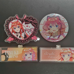 5등분의신부 나카노 이츠키 캔뱃지.네임 플레이트 세트 이미지