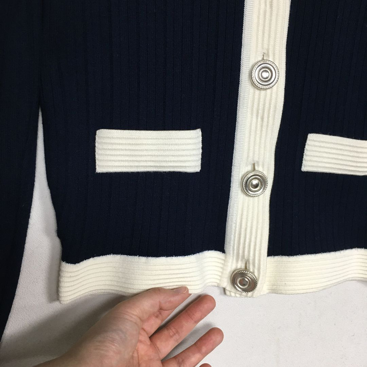 SANDRO 산드로 카라 버튼 가디건 이미지