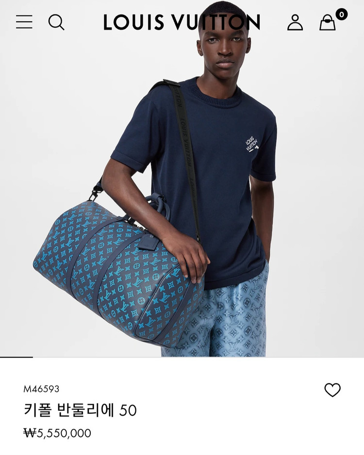 루이비통 키폴50 올레더 쉐도우 리버블루 신형 25년 이미지