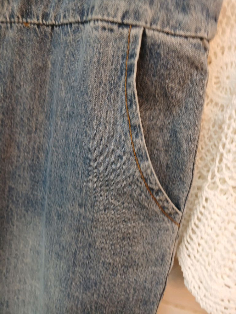 데님 반바지 멜빵바지 숏팬츠 M정도 이미지