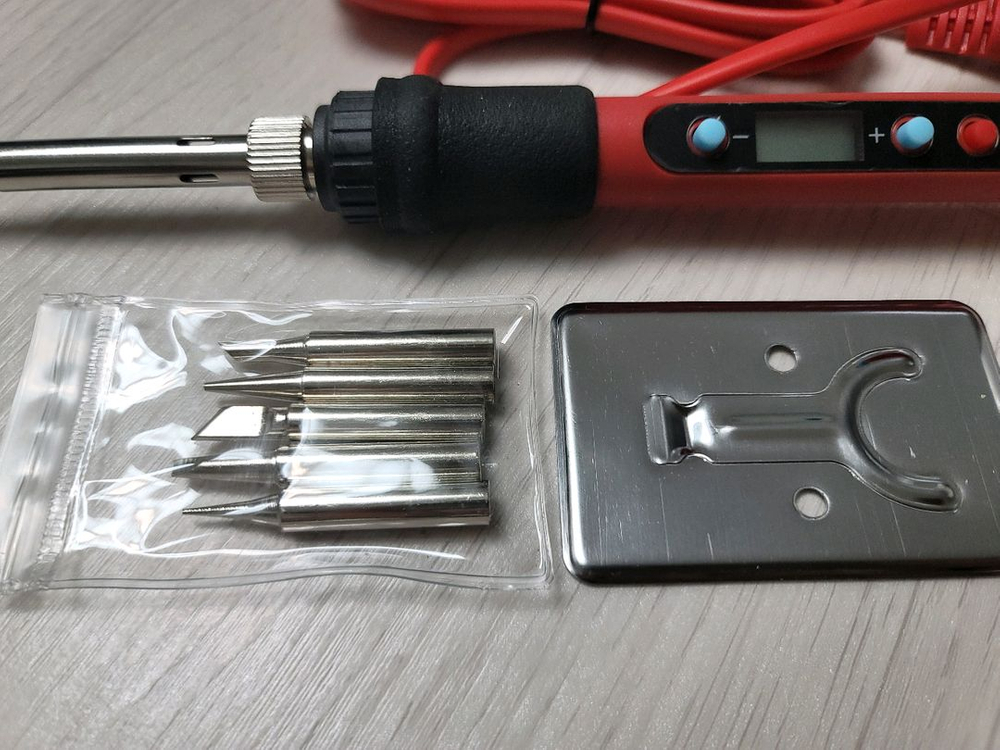 신형 80W 급 전기 납땜 인두기 온도조절 디지털 디스플레이 인두 용접기 이미지