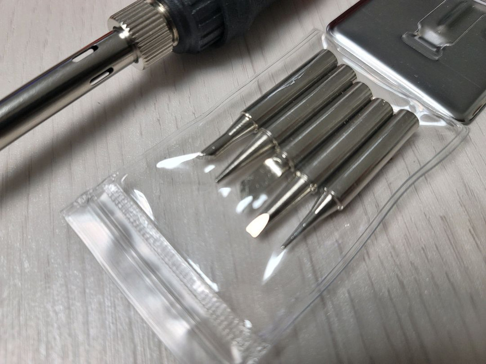 신형 80W 급 전기 납땜 인두기 온도조절 디지털 디스플레이 인두 용접기 이미지