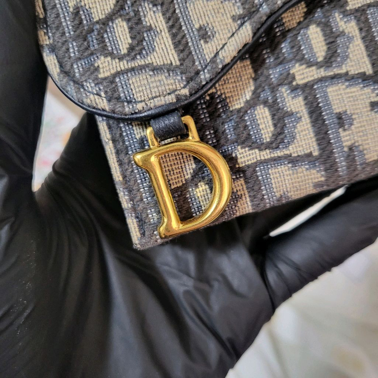 [풀구성] 디올 오블리크 새들 아코디언 카드지갑 이미지