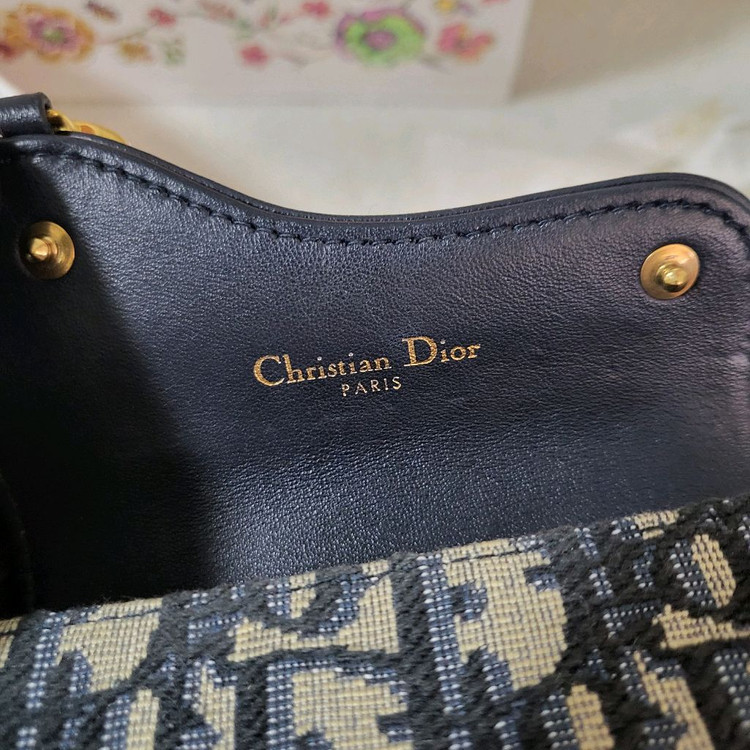 [풀구성] 디올 오블리크 새들 아코디언 카드지갑 이미지