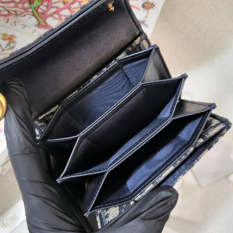 [풀구성] 디올 오블리크 새들 아코디언 카드지갑 이미지