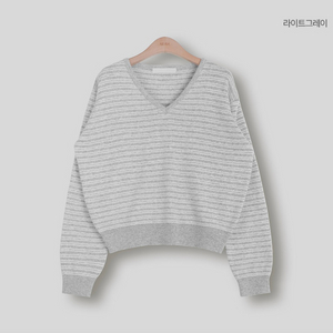 [새상품] 98도씨 오브 단가라 브이넥 니트 이미지