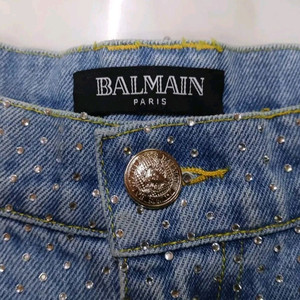 [최고급 남여공용] 발망 큐빅장식 데님 청바지 바지 팬츠 M 사이즈 (아미리 디스쿼어드2 크롬하츠 에디하디 머큐리) 이미지